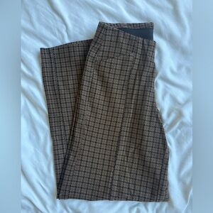 Old Navy houndstooth plaid pixie wide leg trousers, XS petite high rise